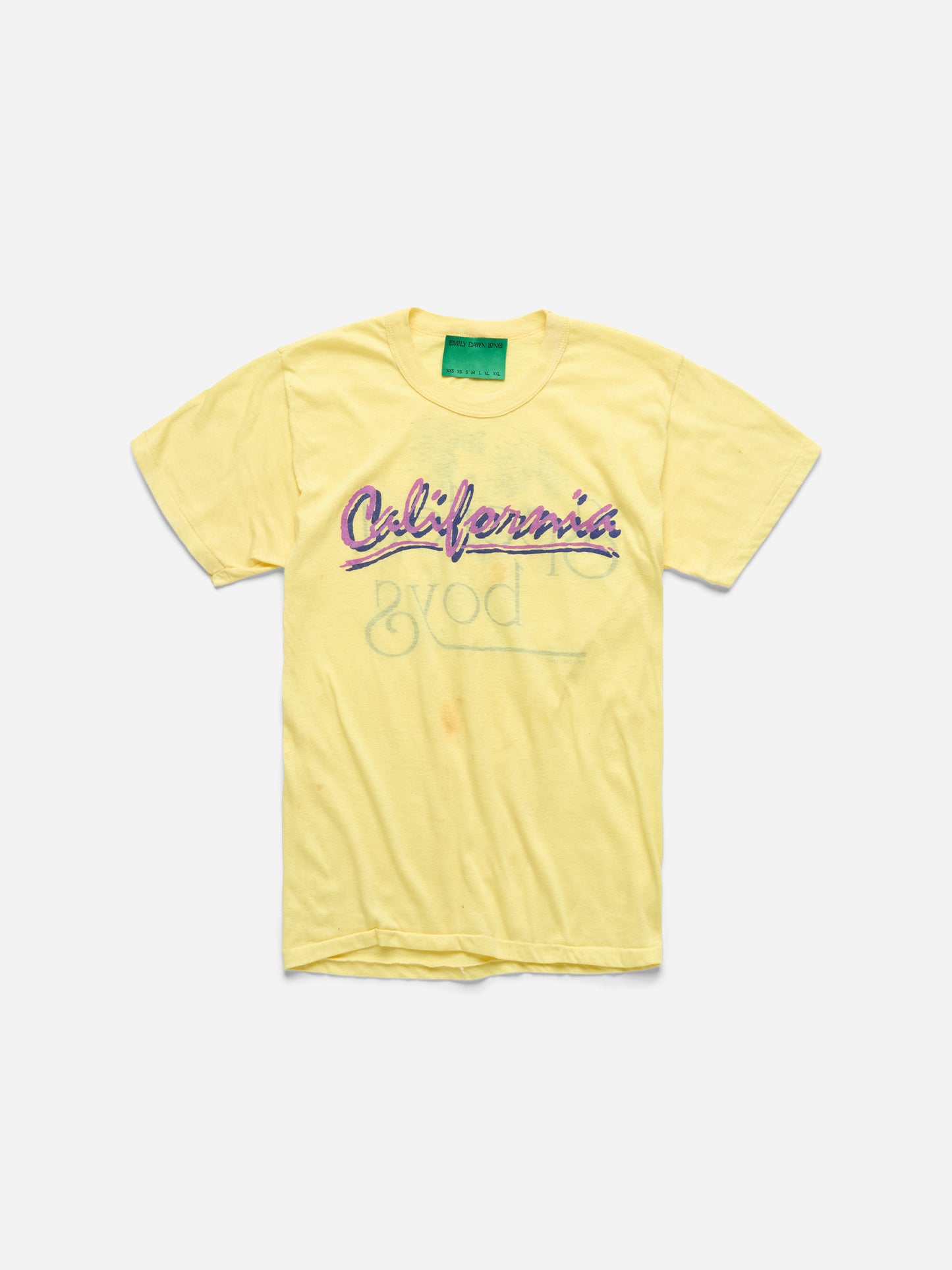 SPOILED BOYS -  YELLOW TEE_CALIFORNIA_S (z)