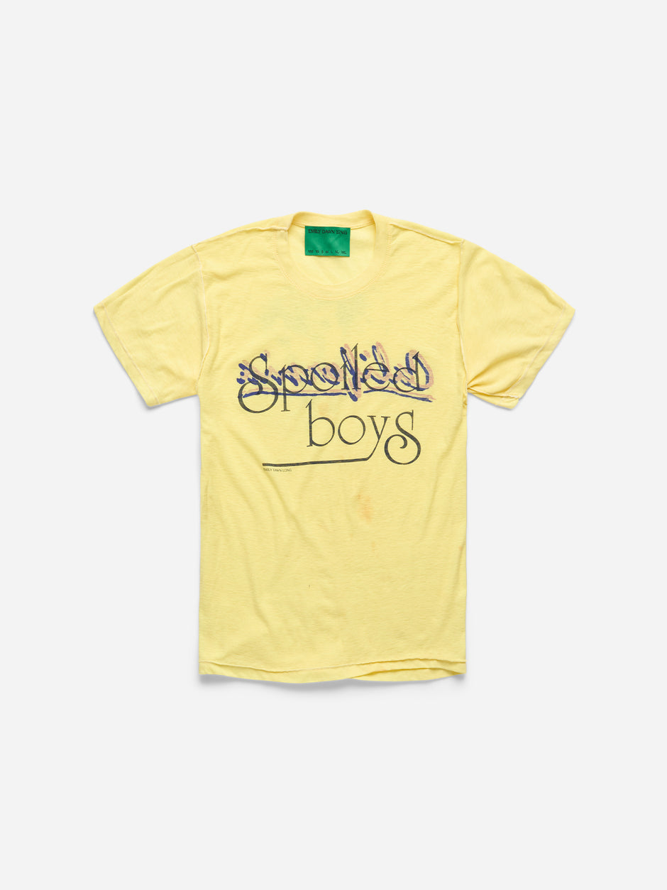 SPOILED BOYS -  YELLOW TEE_CALIFORNIA_S (z)