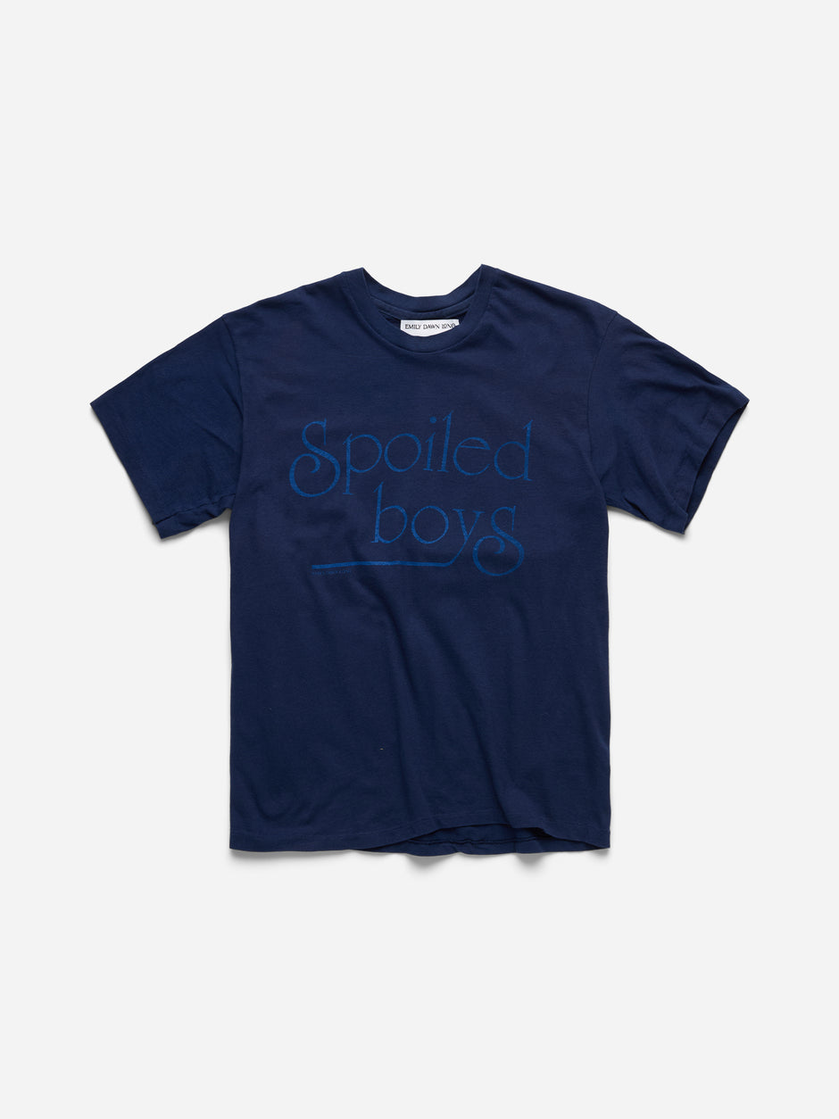 SPOILED BOYS -  NAVY TEE_S/M (h)