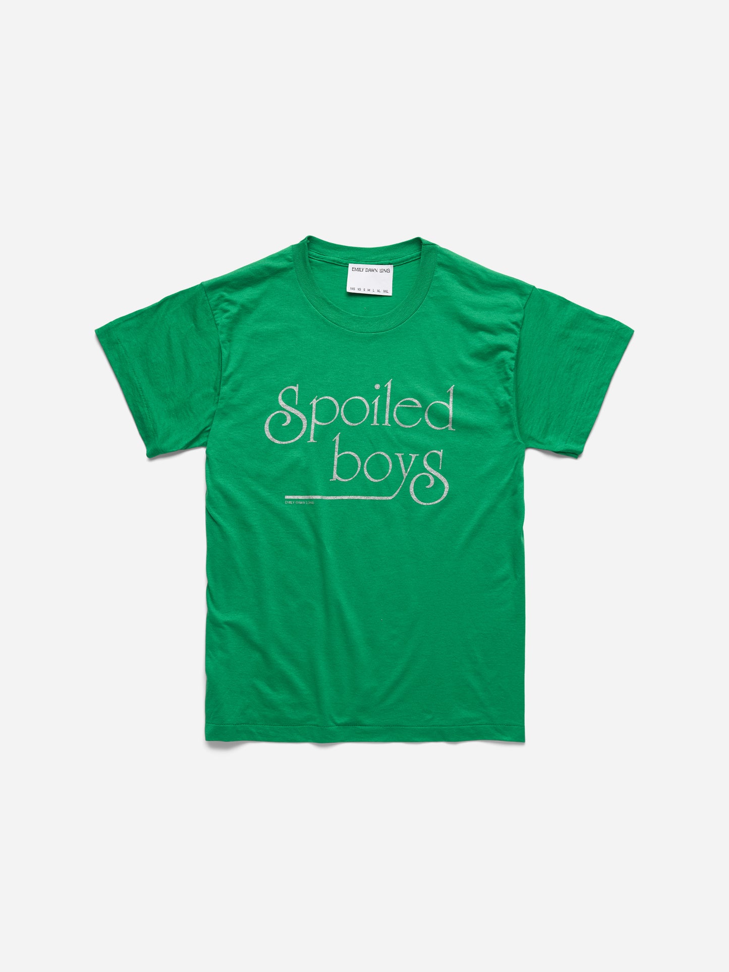 SPOILED BOYS -  GREEN TEE_M/L (y)