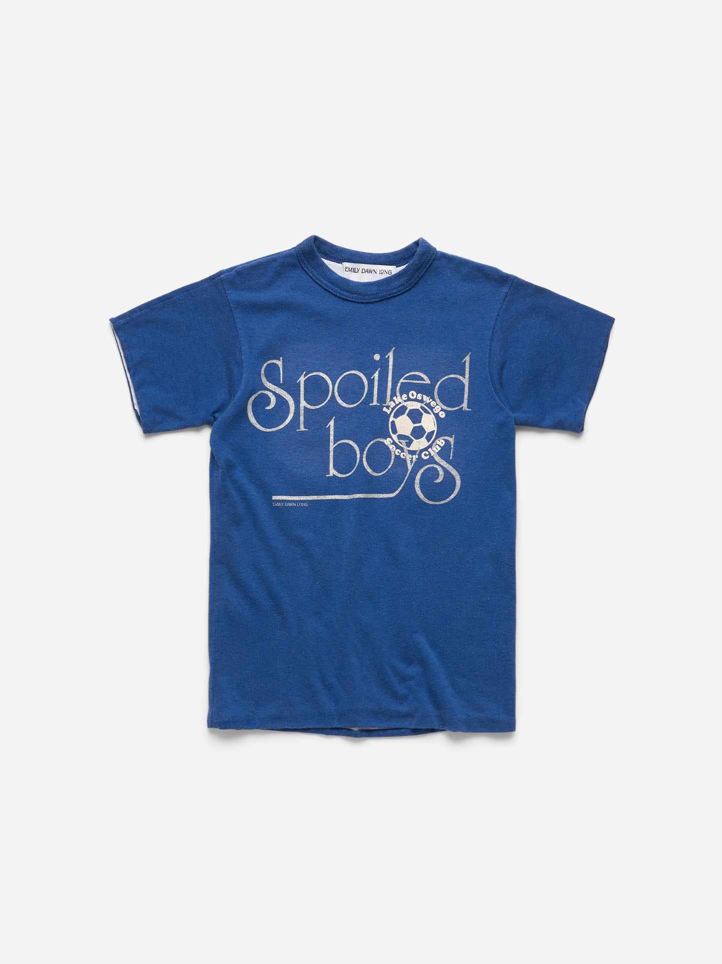 SPOILED BOYS -  BLUE WHITE REVERSIBLE TEE_SOCCER_XXS (n)