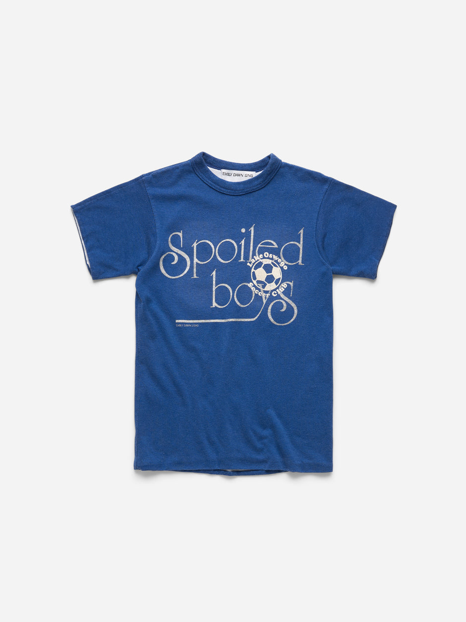 SPOILED BOYS -  BLUE WHITE REVERSIBLE TEE_SOCCER_XXS (n)