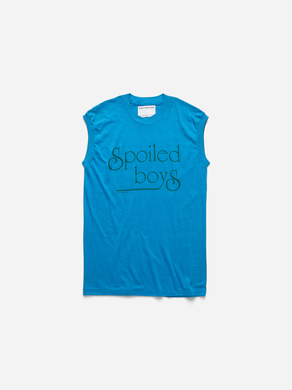 SPOILED BOYS -  BLUE TANK_M (q)