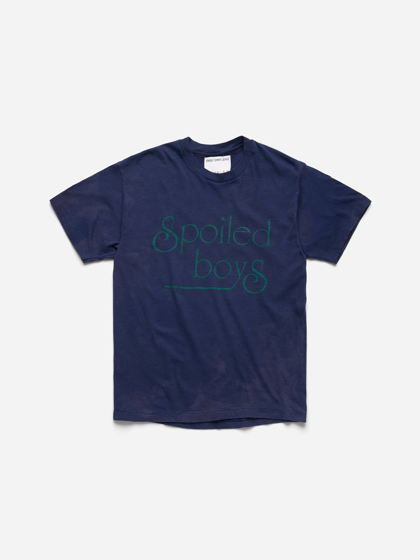 SPOILED BOYS -  WASHED NAVY TEE_XS (m)