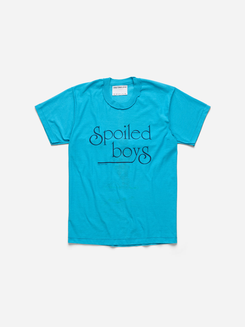 SPOILED BOYS -  BLUE TEE_PANDA_S/M (x)