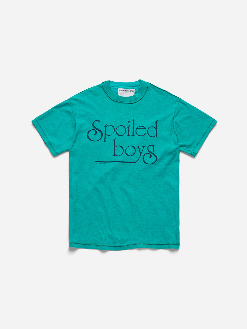 SPOILED BOYS -  TEAL TEE_SQUIRREL_S/M (r)