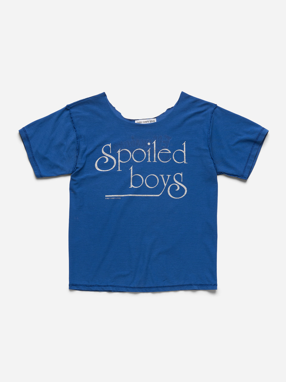 SPOILED BOYS -  BLUE TEE_RODEO_CUT_S (u)