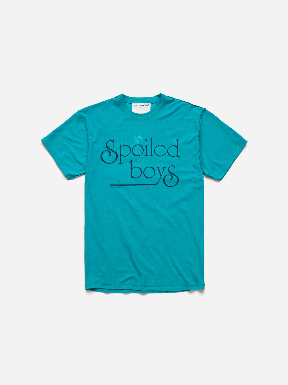 SPOILED BOYS -  TEAL TEE_NASSAU_S (w)