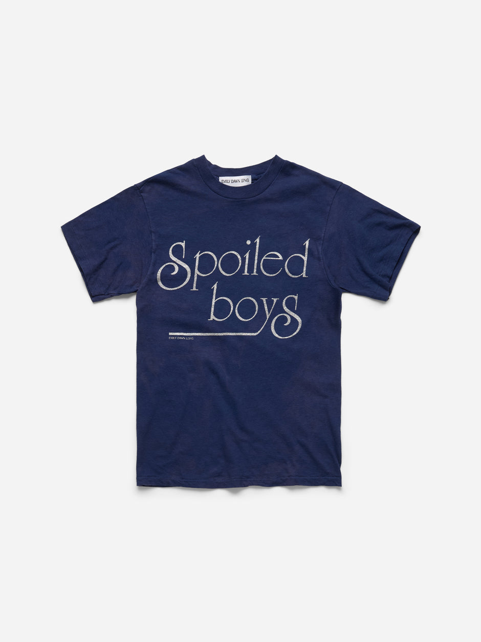 SPOILED BOYS -  NAVY TEE_S/M (f)