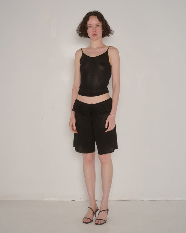 Mood - Black - Ash Ruffle Shorts 