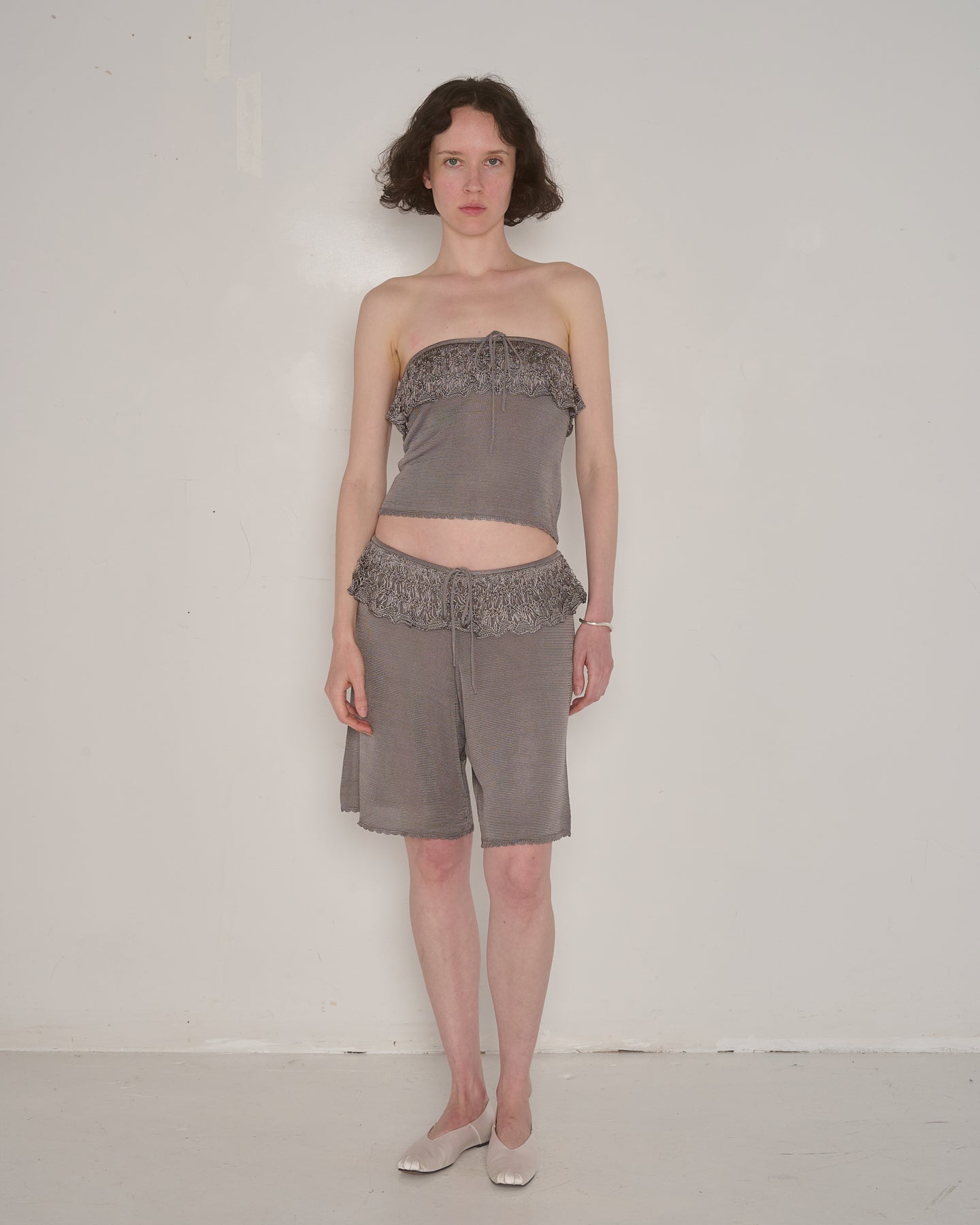 Ash Ruffle Shorts - In Viscose
