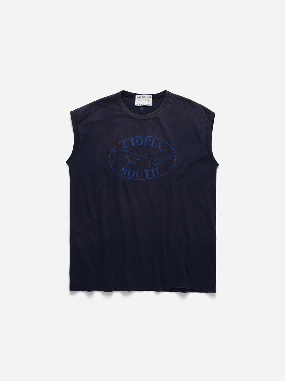 UTOPIA SOUTH - Washed Navy Tank_XXL (a)