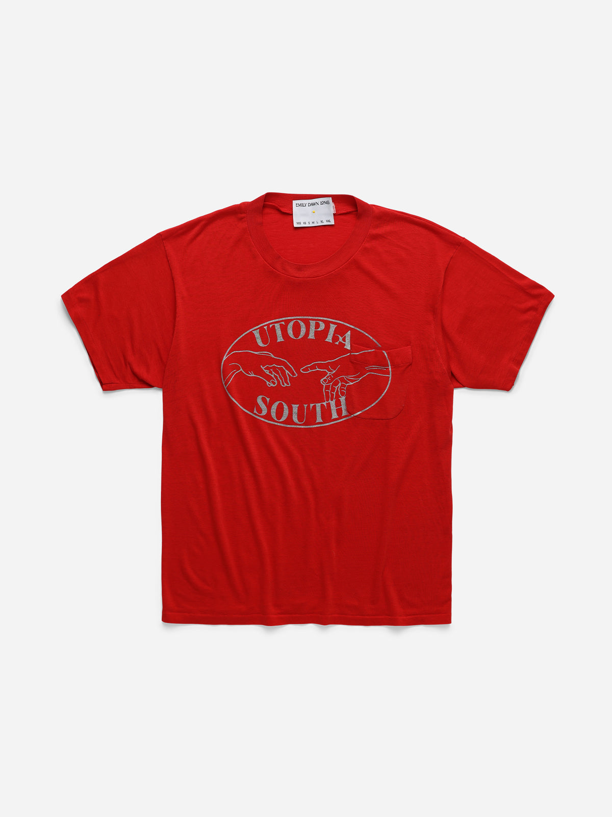 UTOPIA SOUTH - Red Tee_Pocket_M (c)