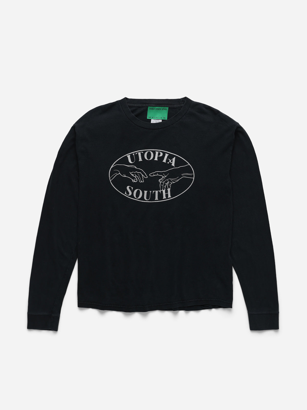 UTOPIA SOUTH - Black Long Sleeve Tee_M (ee)