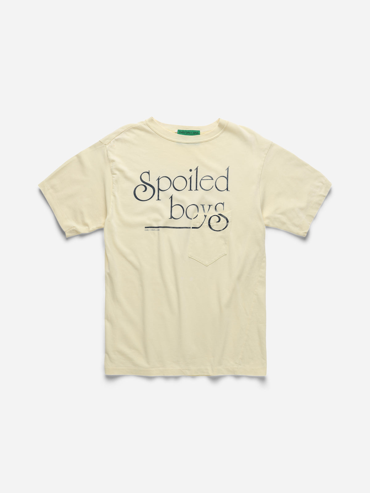 SPOILED BOYS - Yellow Tee_Pocket_S (b)