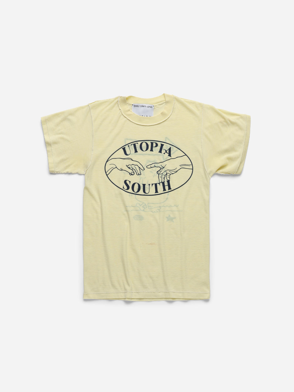 UTOPIA SOUTH - Yellow Tee_Beach_XS (dd)