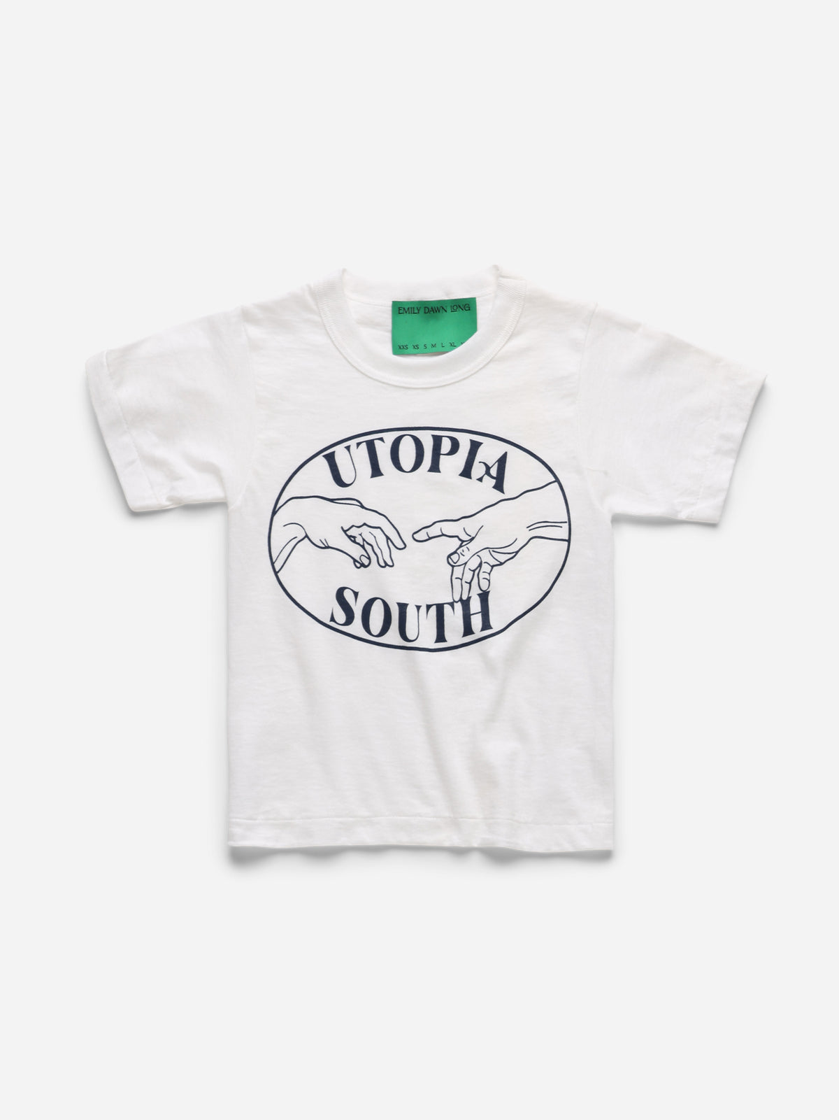 UTOPIA SOUTH - White Baby Tee_XXS (h)