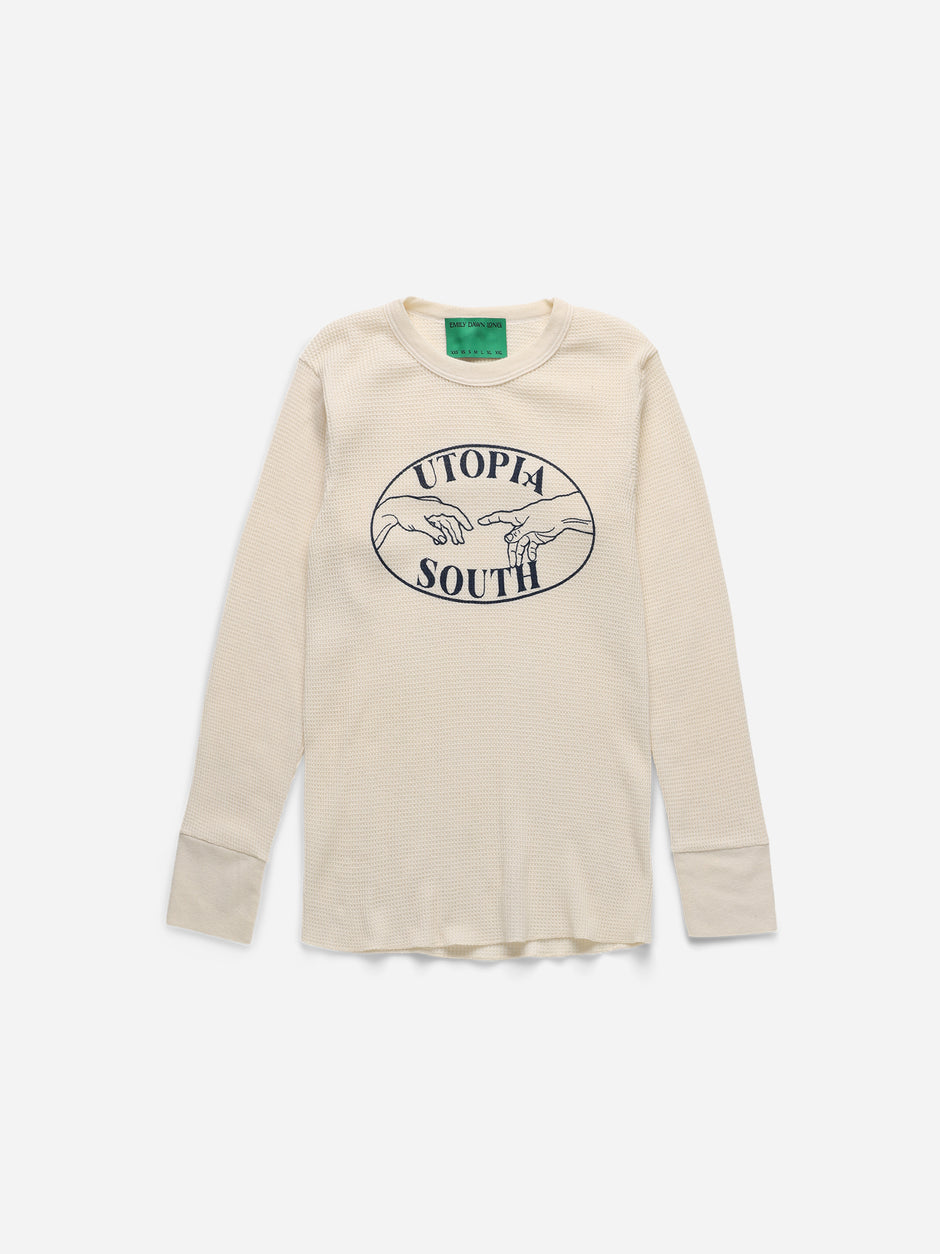 UTOPIA SOUTH - White Waffle Thermal_S (u)