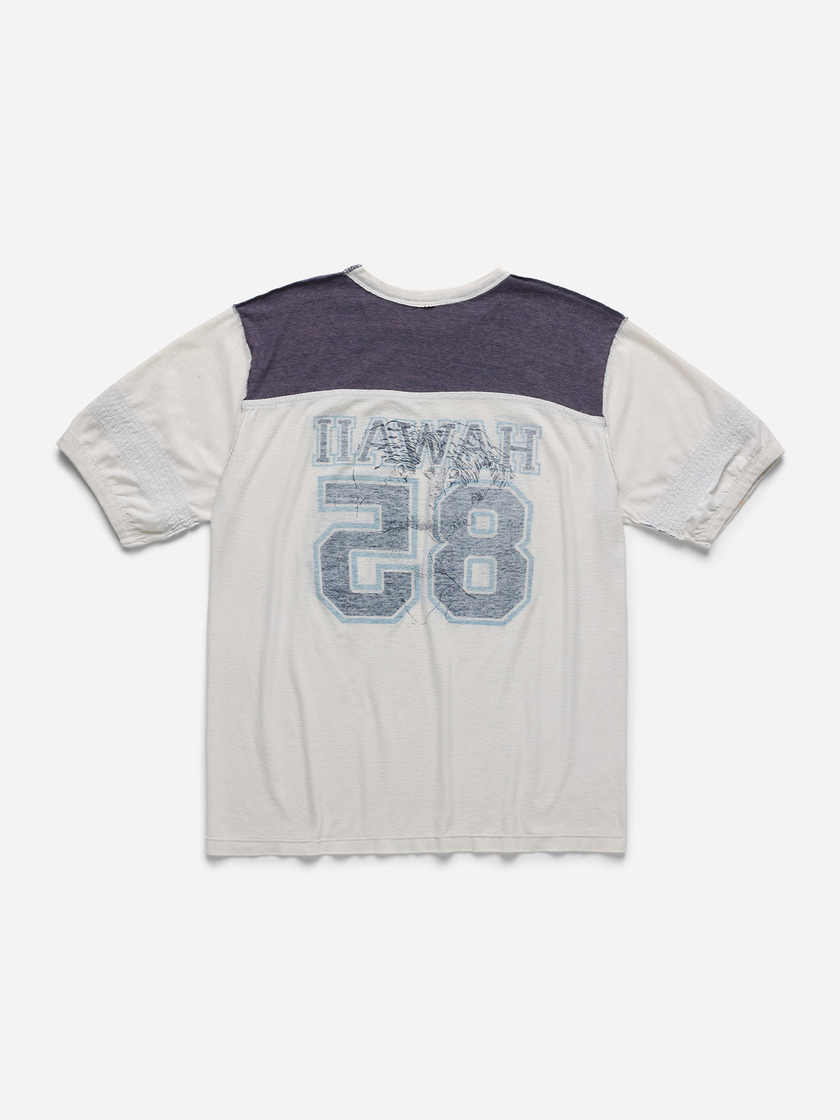 SPOILED BOYS - White Purple Varsity Tee_Hawaii_M/L (y)