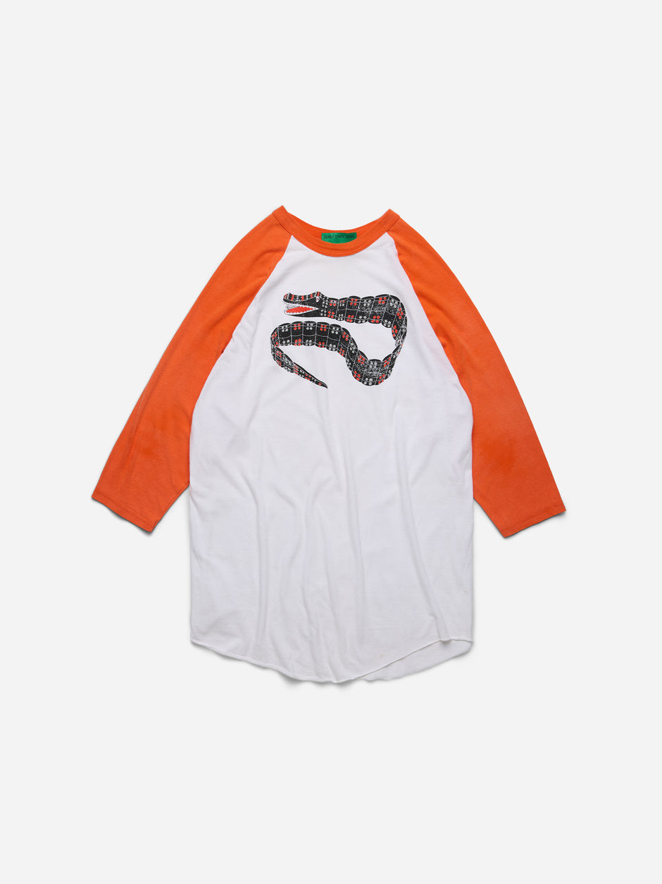 YEAR OF THE DRAGON - White Orange Raglan_M/L (h)