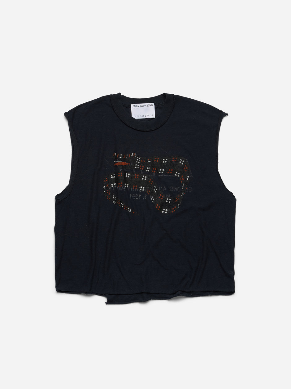YEAR OF THE DRAGON - Black Tank_Cropped_A&M_S/M (m)