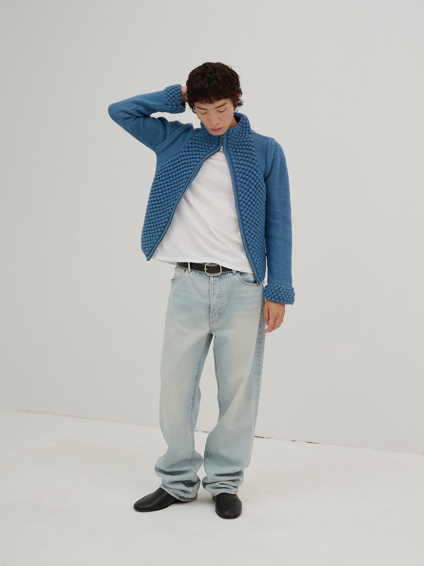 Mens Popcorn DBL Zip Up