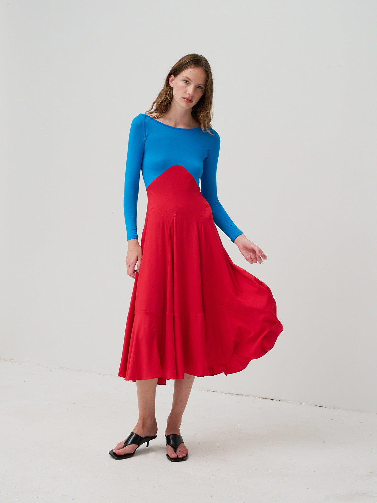 Dammit Janet Bracelet Sleeve Dress - Multi
