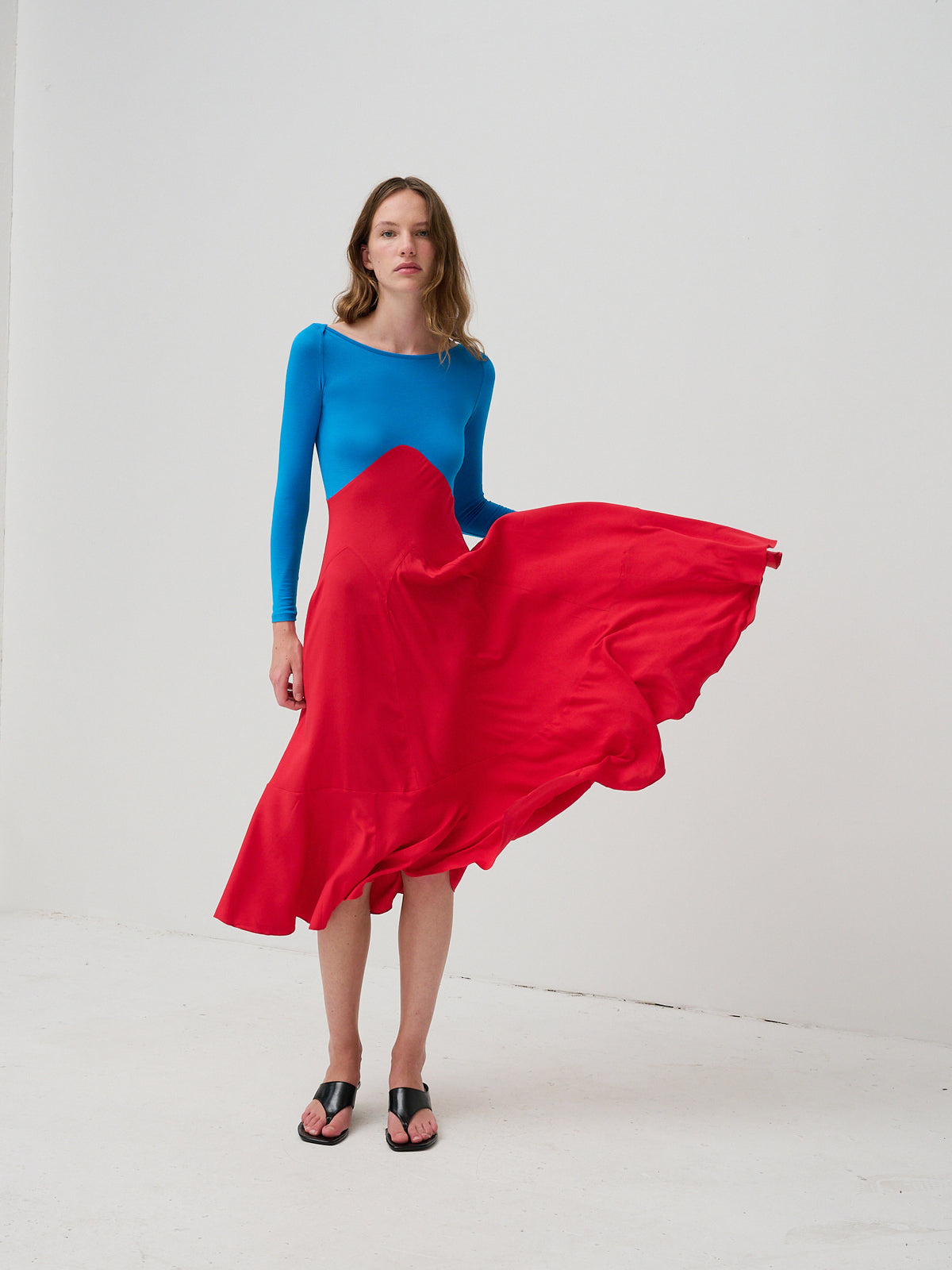 Dammit Janet Bracelet Sleeve Dress - Multi