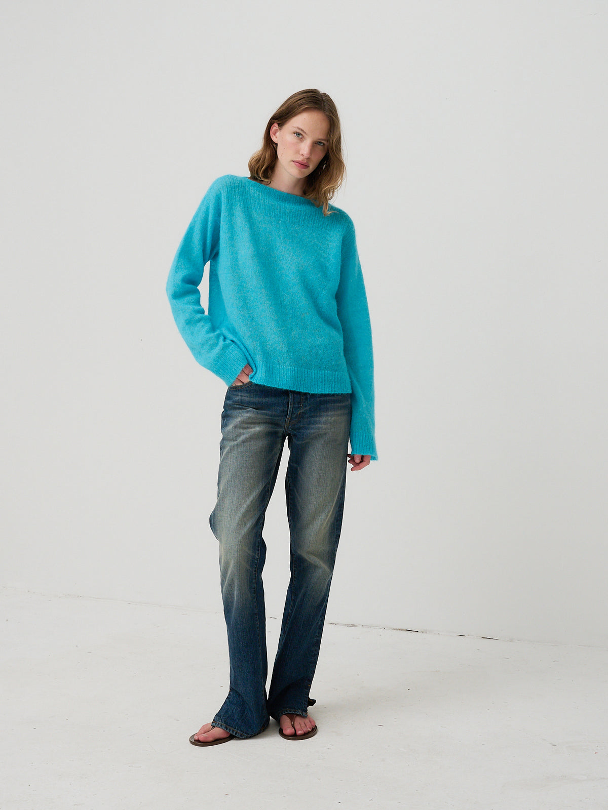Womens - Aqua Boatneck