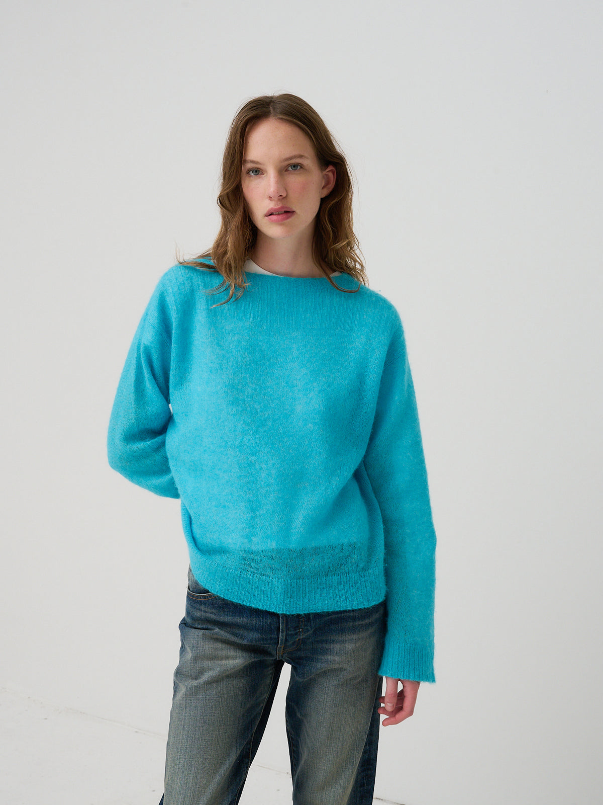 Womens - Aqua Boatneck