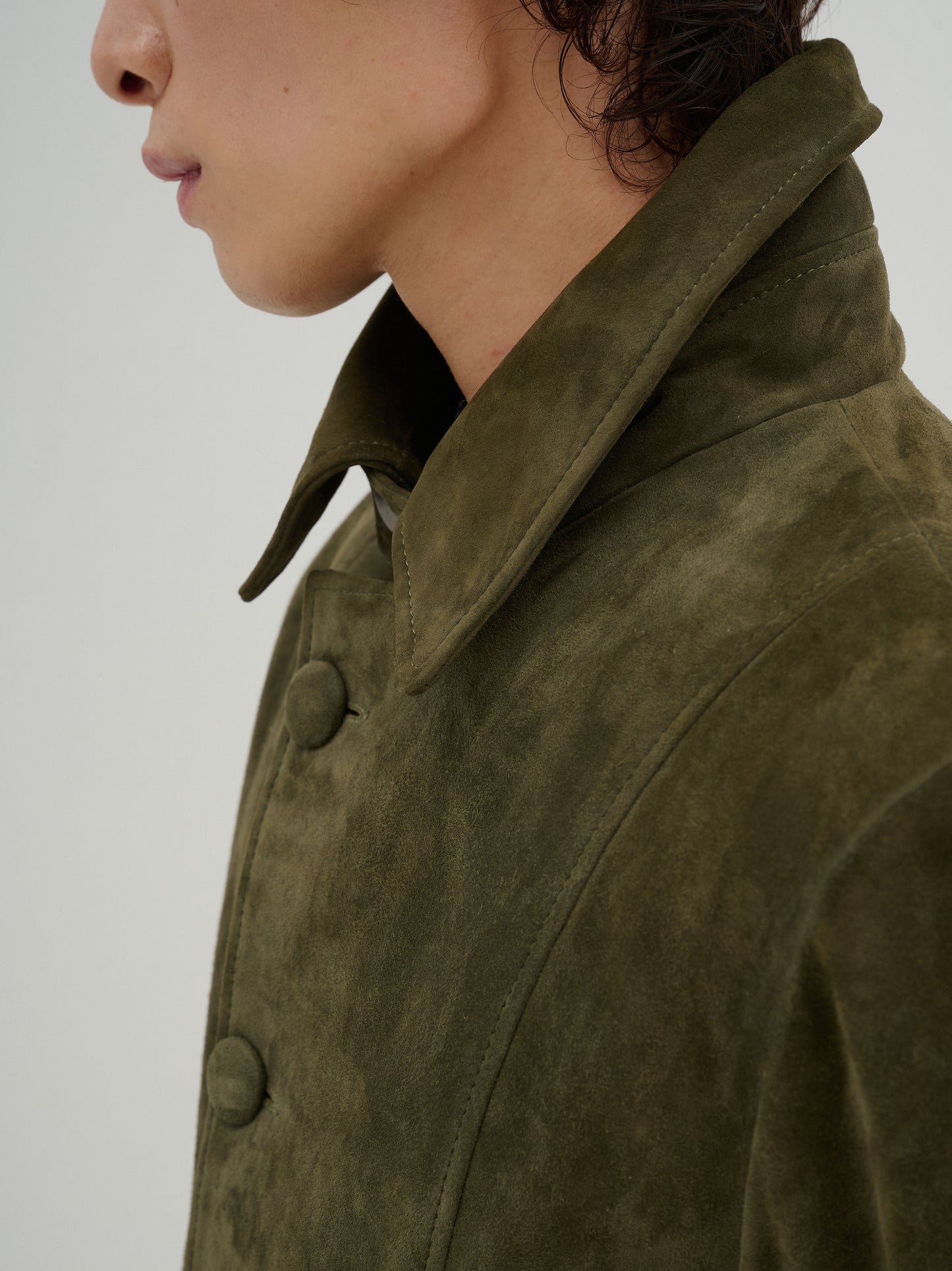 The Westley Suede Jacket - Mens Khaki