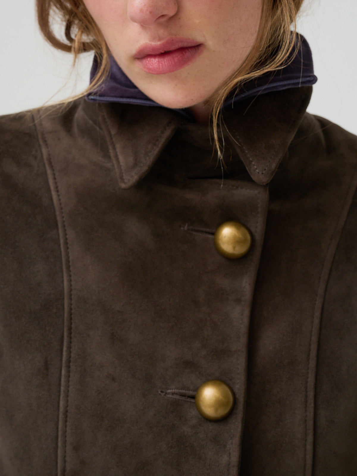 The Westley Suede Jacket - Mocha Grey