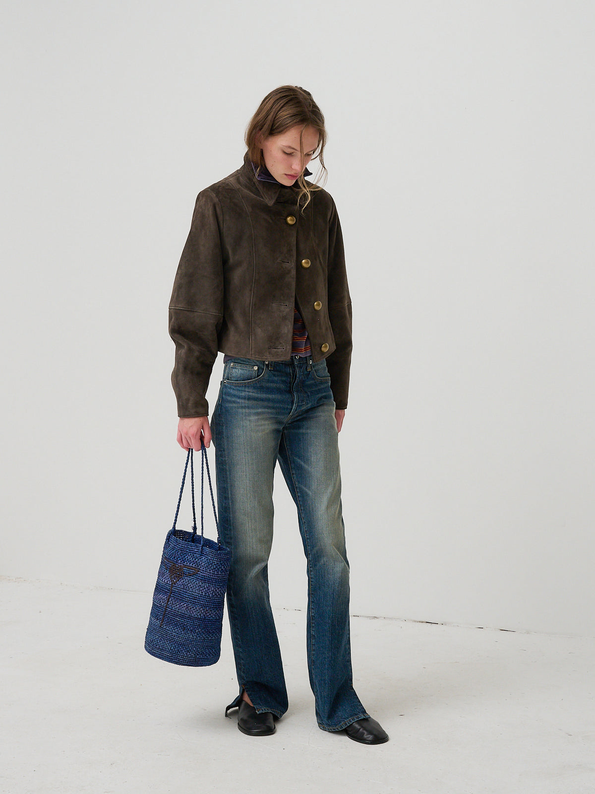 The Westley Suede Jacket - Mocha Grey