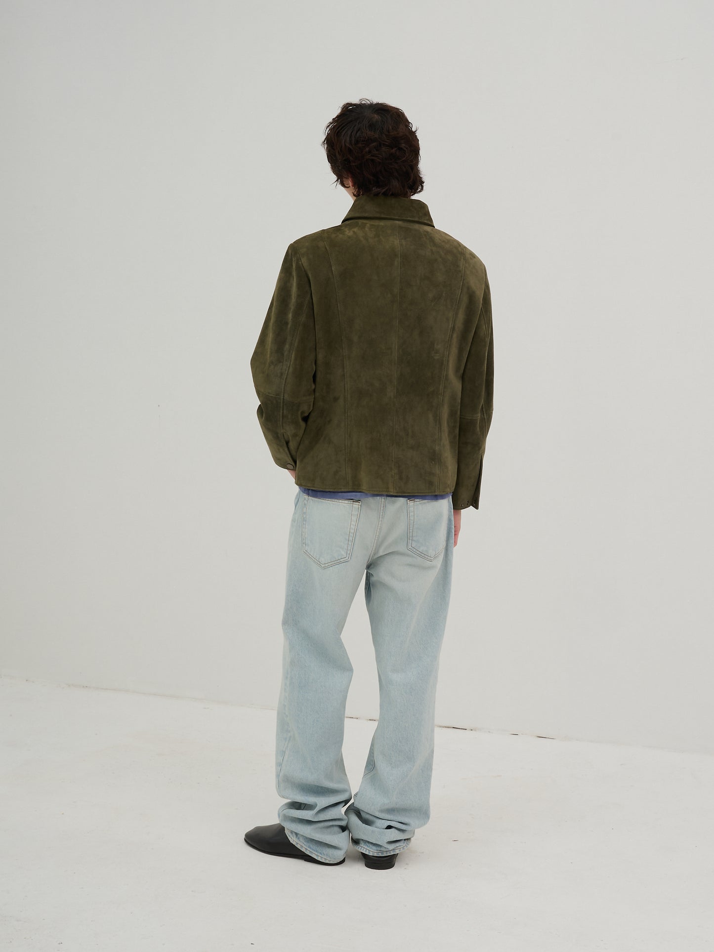 The Westley Suede Jacket - Mens Khaki