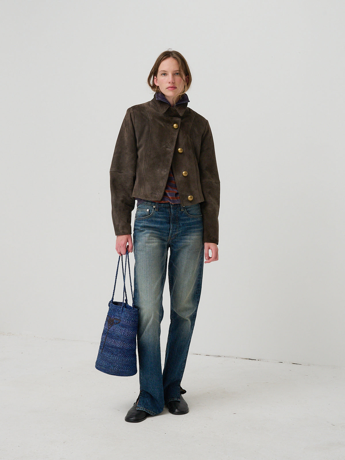 The Westley Suede Jacket - Mocha Grey