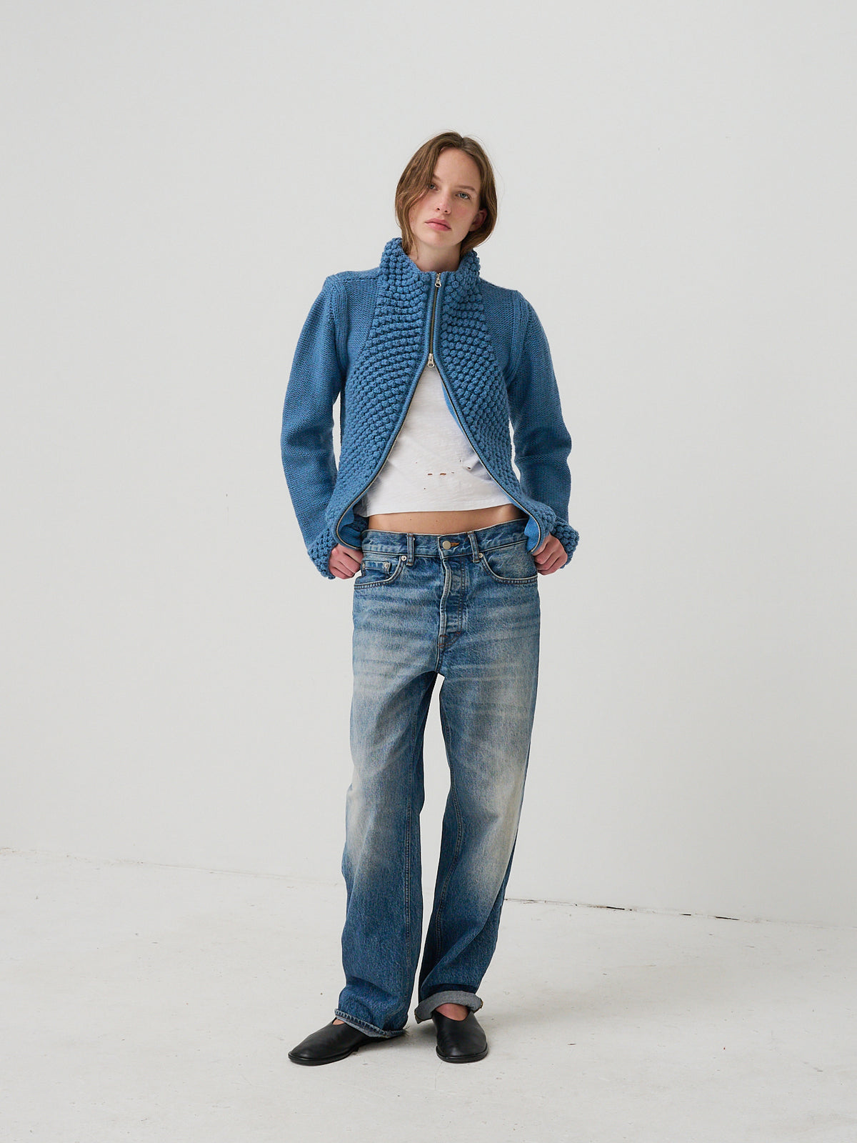 Womens Popcorn DBL Zip Up