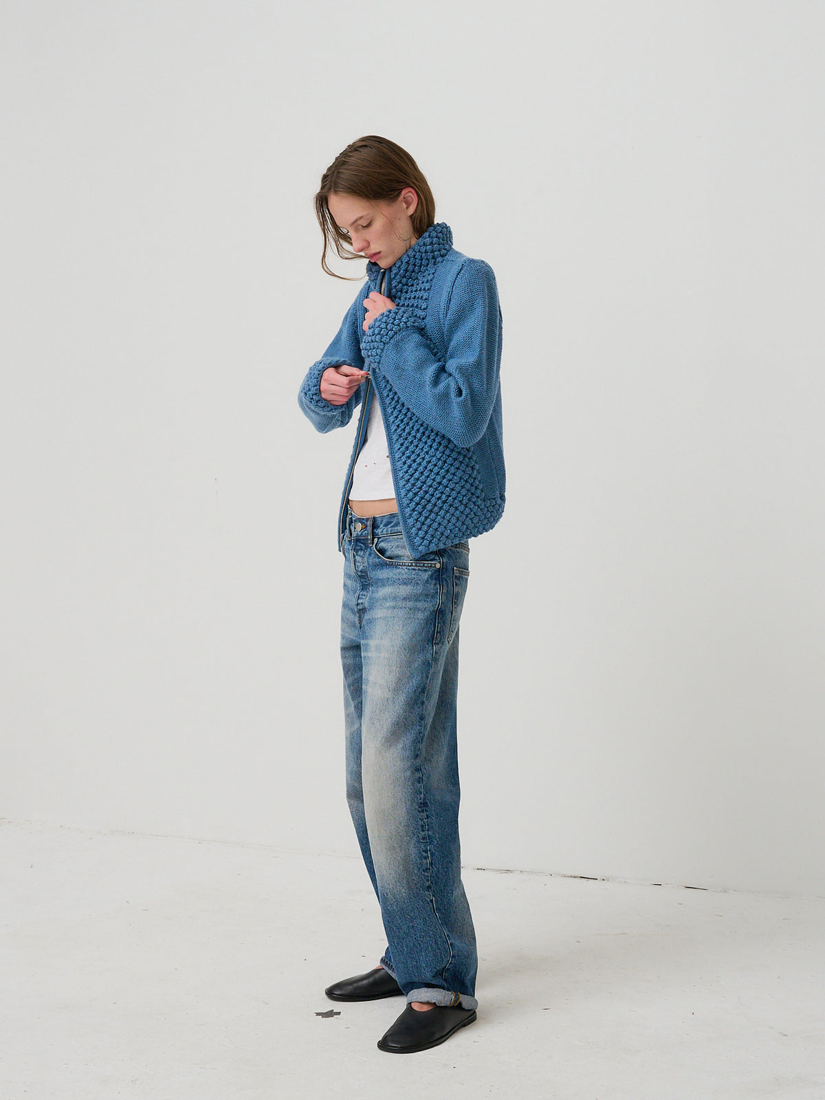 Womens Popcorn DBL Zip Up