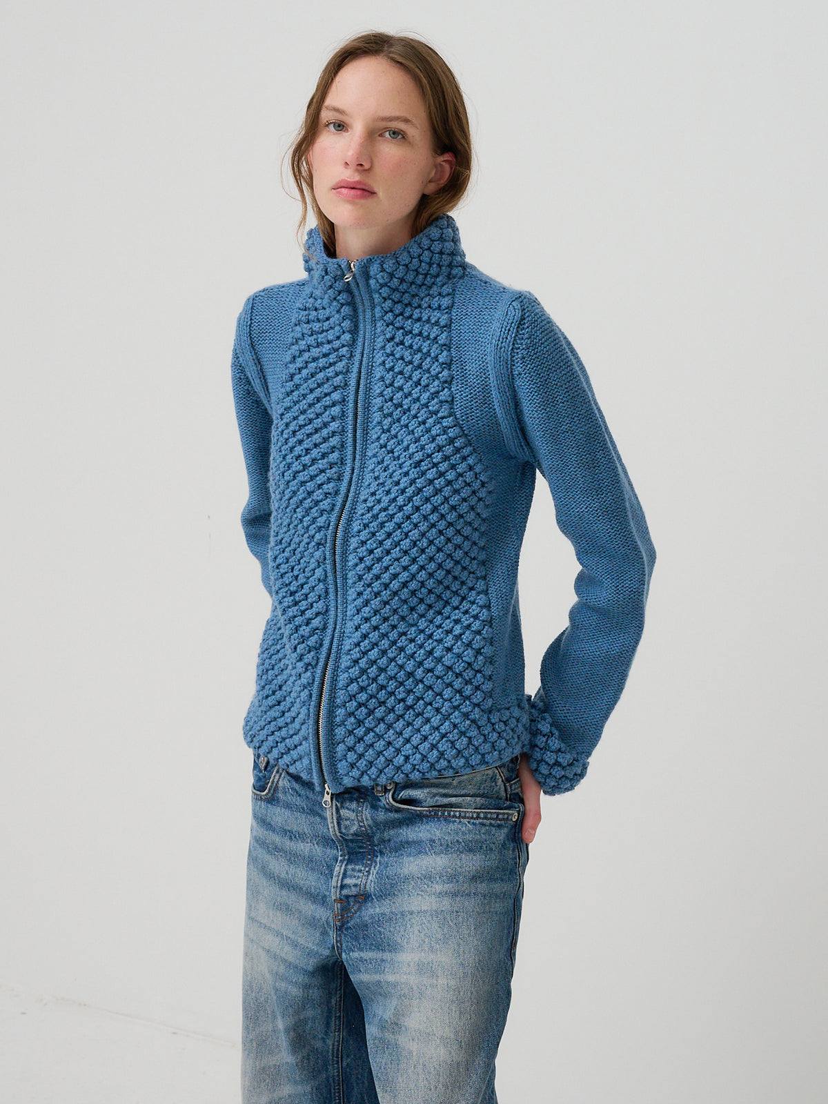 Womens Popcorn DBL Zip Up