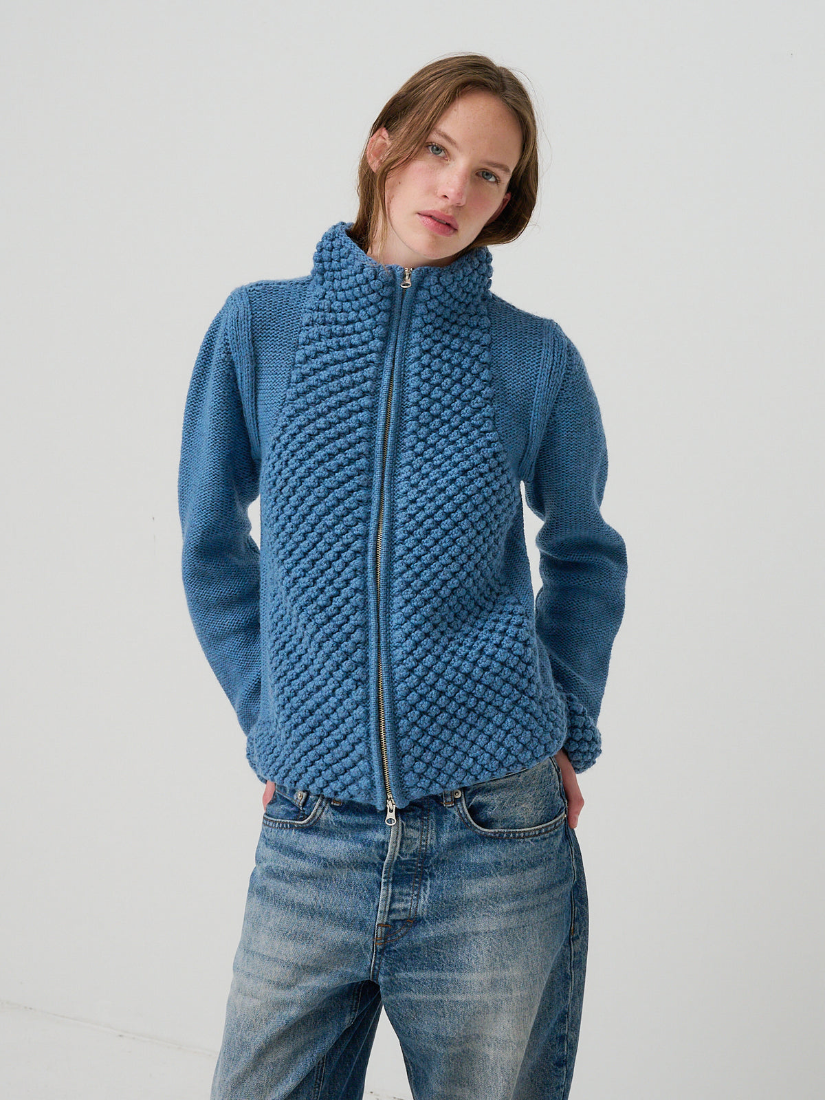 Womens Popcorn DBL Zip Up