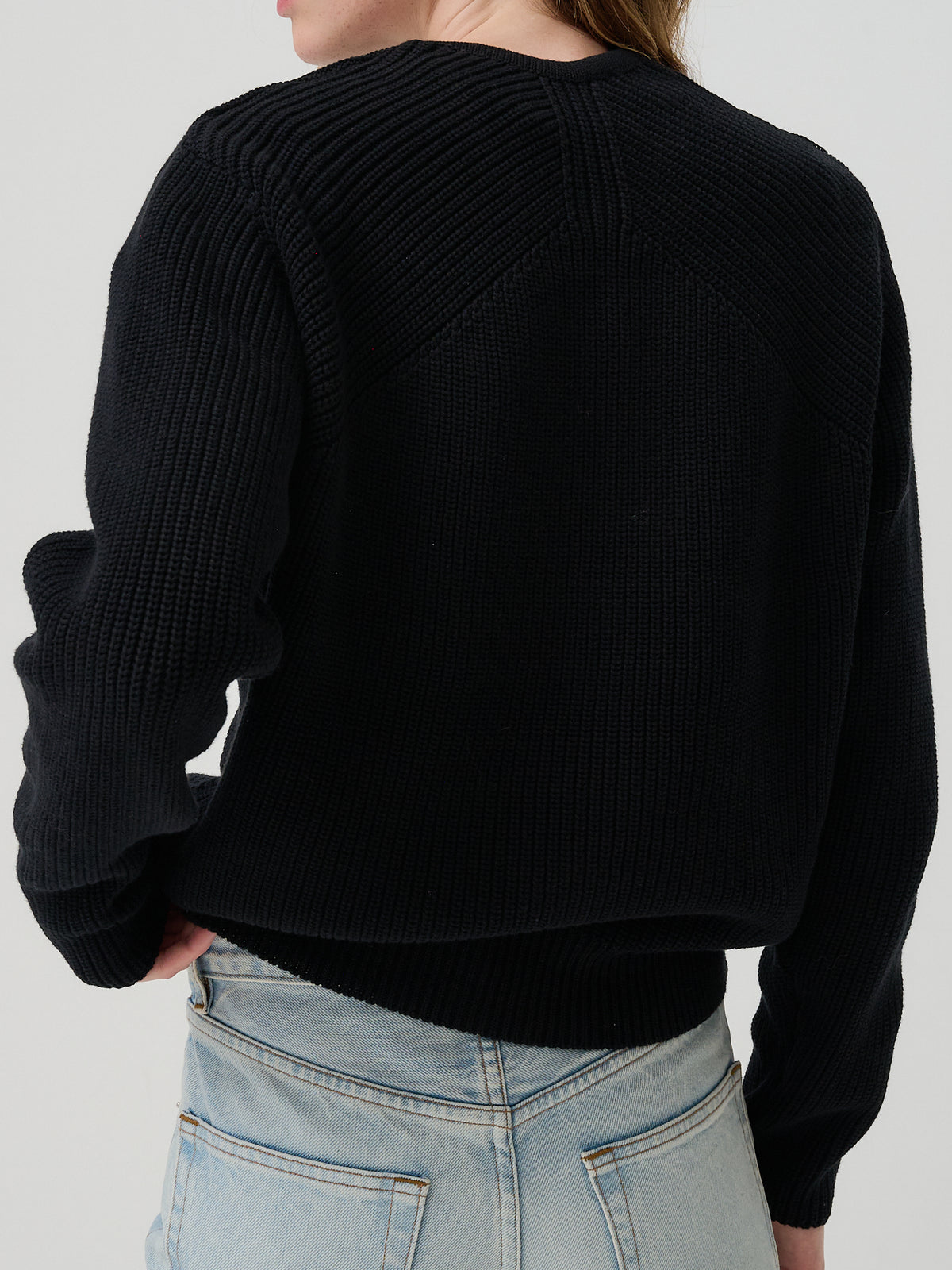 Womens Ribcage Sweater - Black