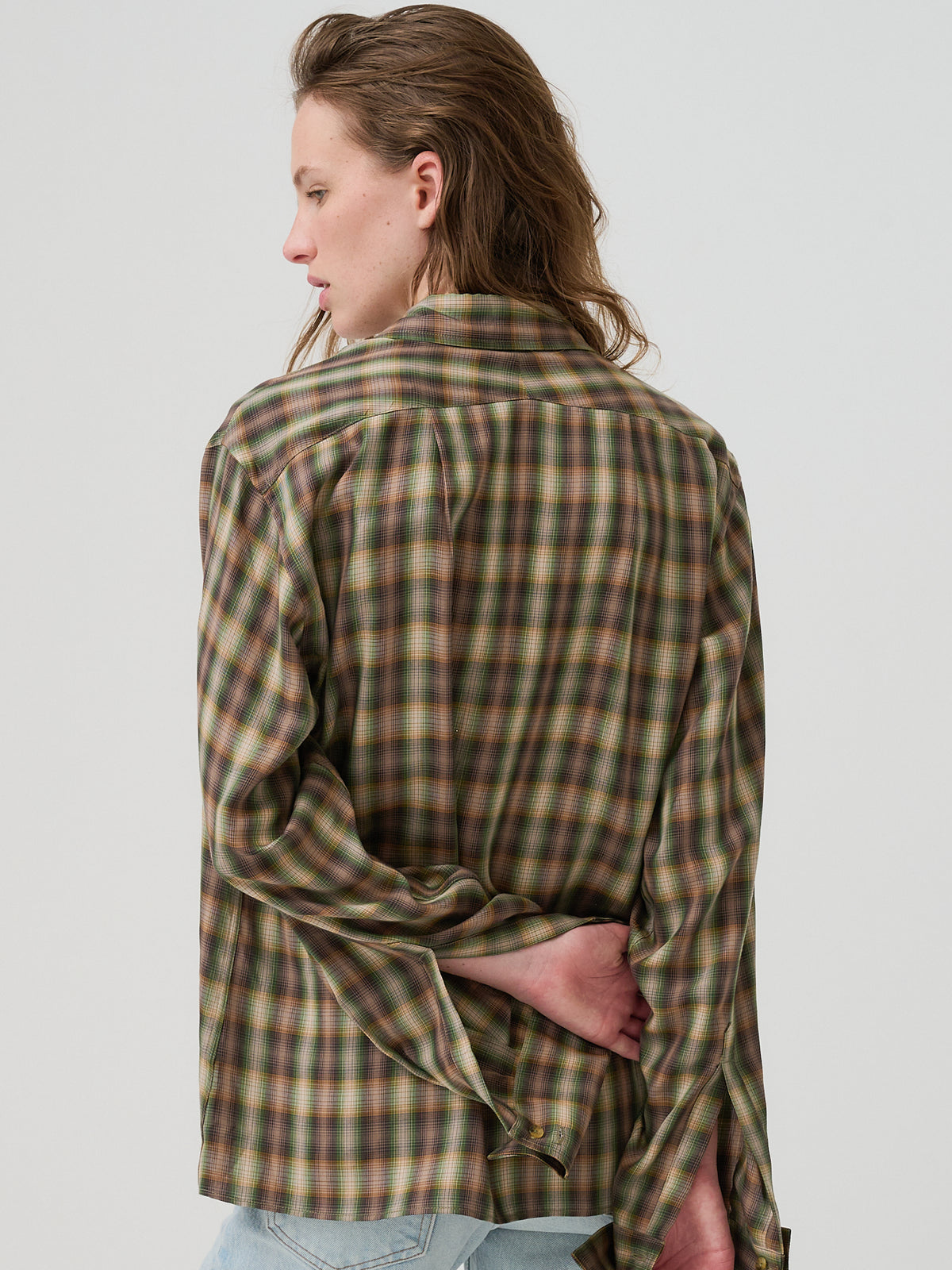 Womens Jeff Green Plaid