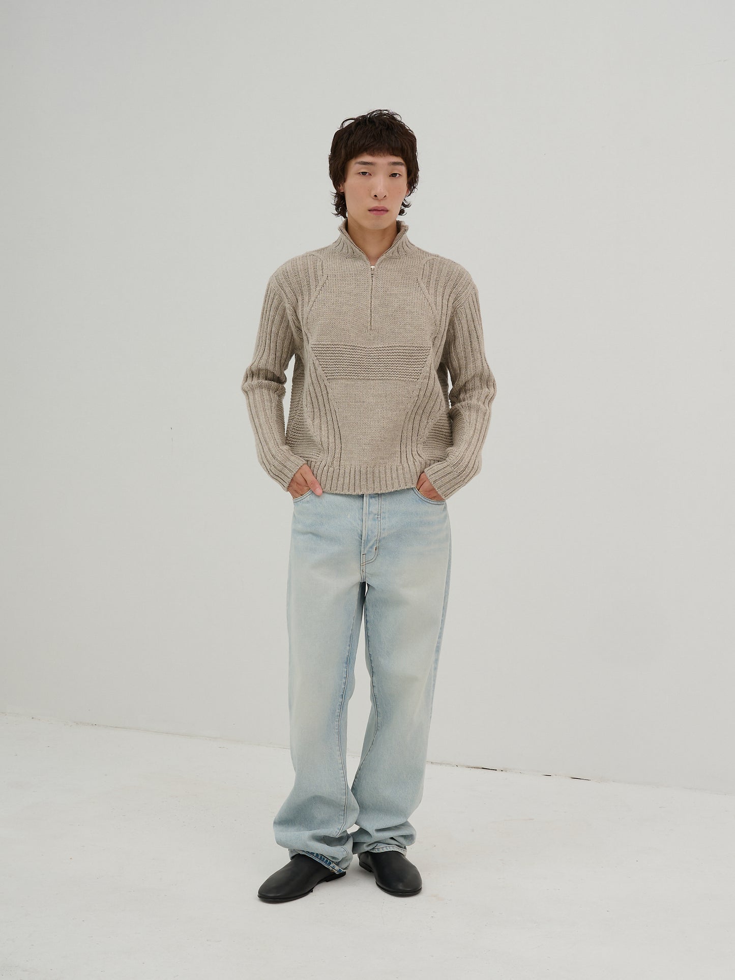 Mens - 3Knit Heathered Oatmeal