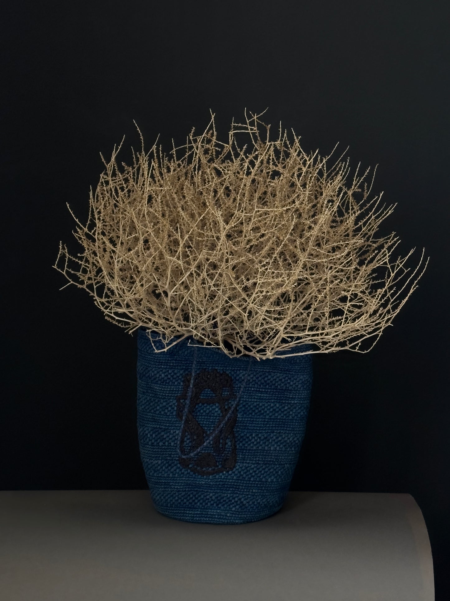 Phoebe's Blue Raffia Tote