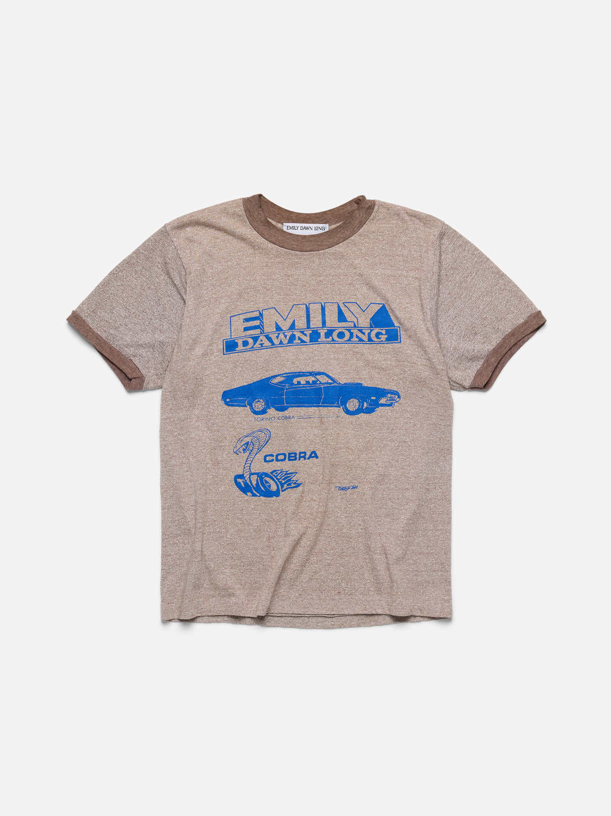 Torino Cobra Ringer Tee - Heathered Brown