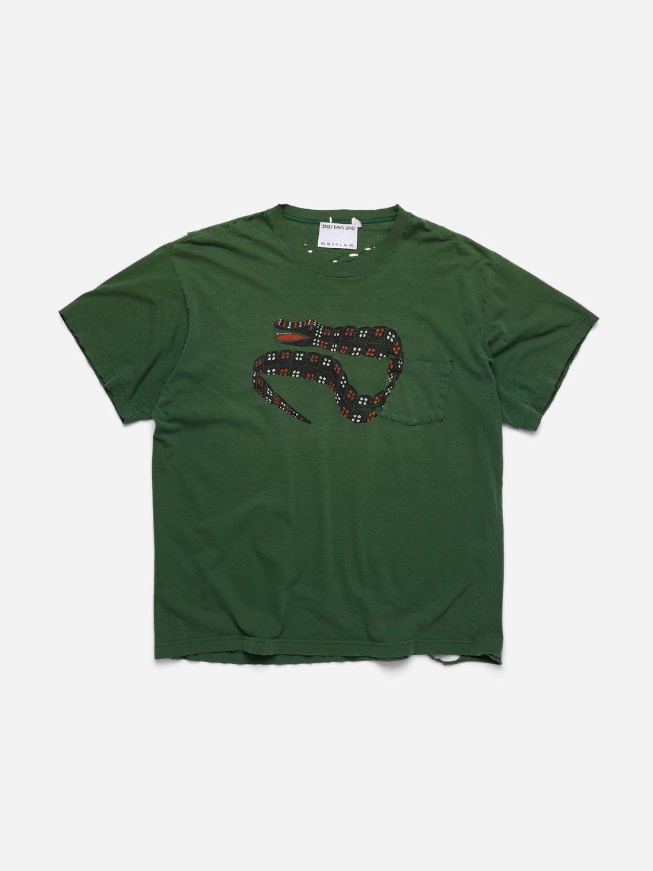 YEAR OF THE DRAGON - Green Tee_Pocket_Distressed_XXL (n)