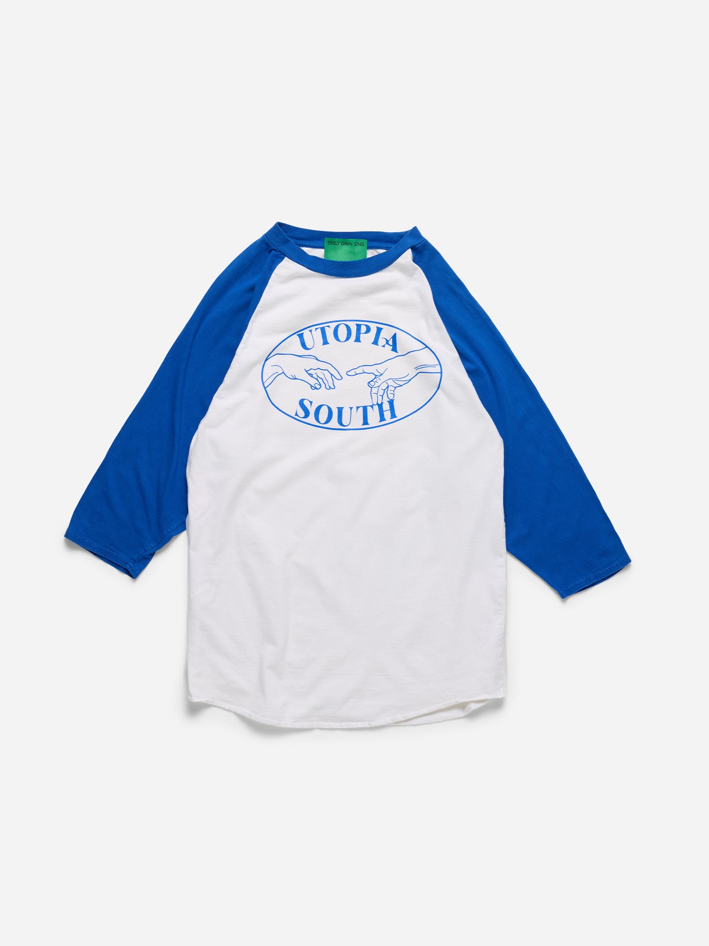 UTOPIA SOUTH - White Blue Raglan_M/L (n)