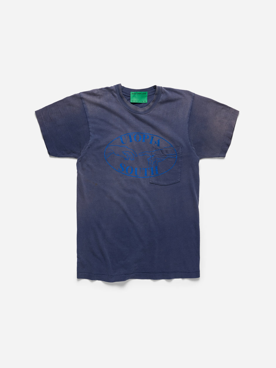 UTOPIA SOUTH - Washed Navy Tee_ (o)