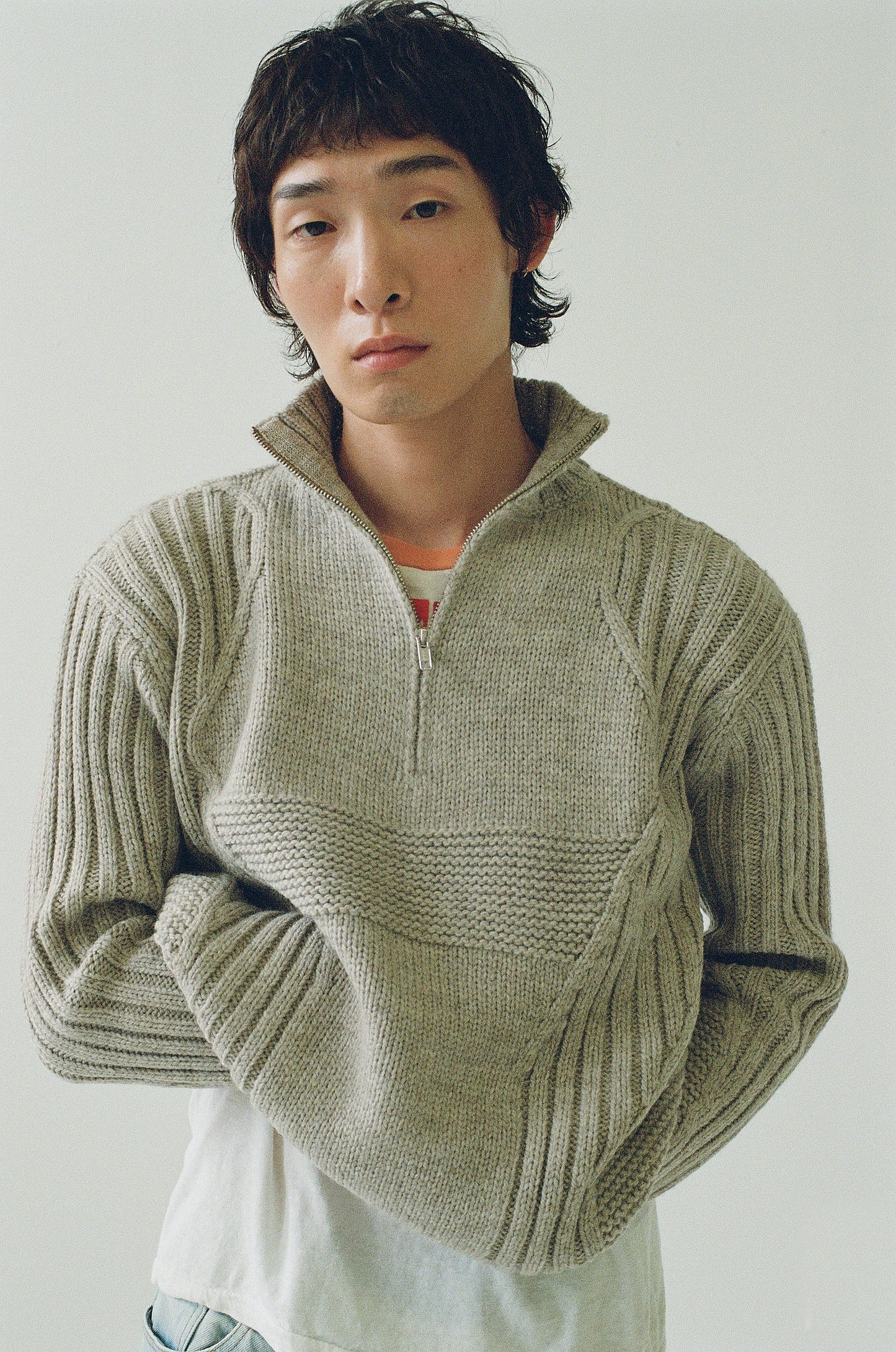 Mens - 3Knit Heathered Oatmeal