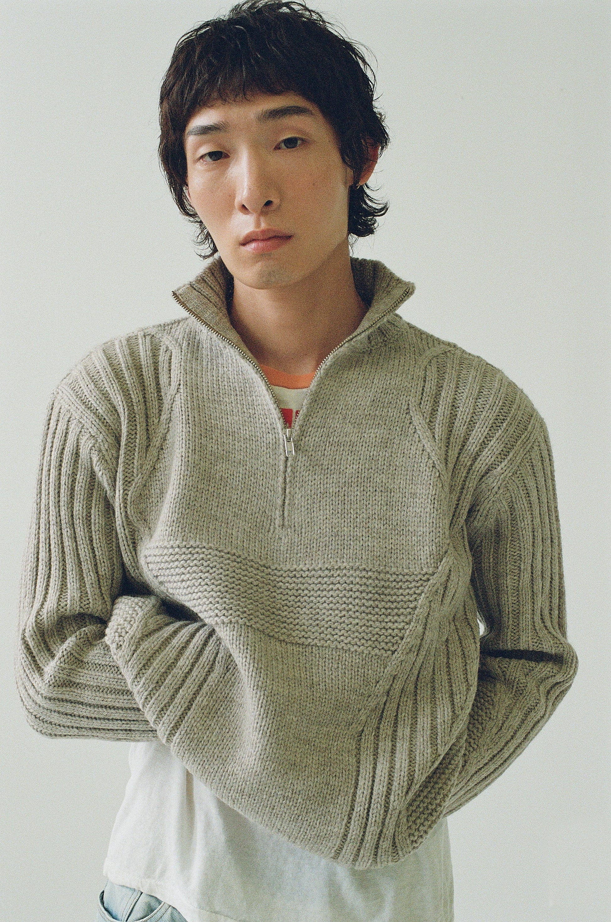 Mens - 3Knit Heathered Oatmeal