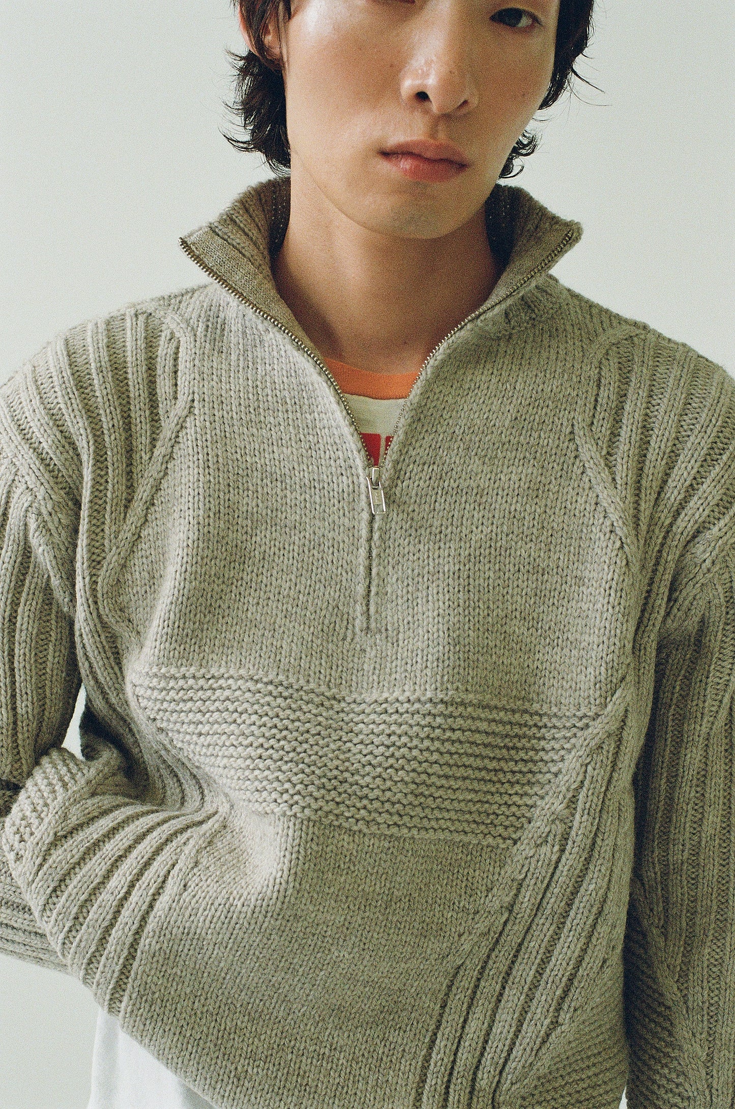 Mens - 3Knit Heathered Oatmeal